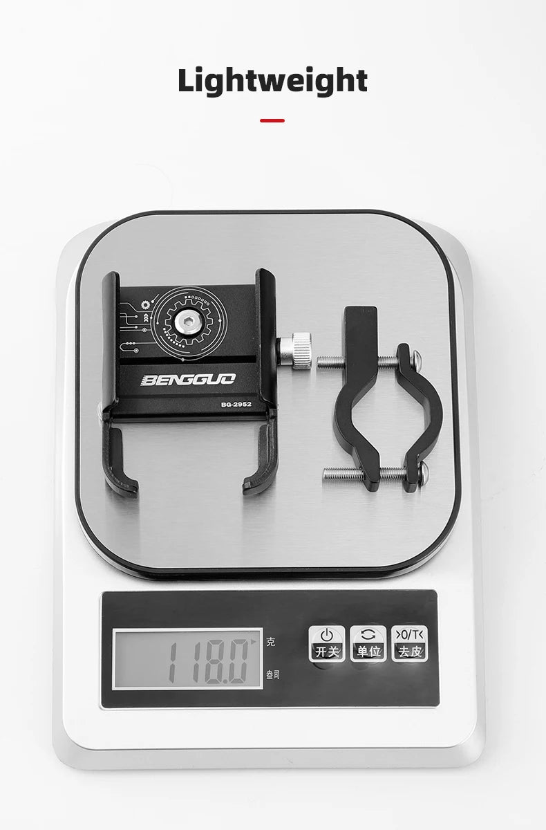 iBudim Bike Phone Holder 360 Rotation Bicycle Phone Holder for 4.7-7.0 inch Devices Motorcycle Handlebar Mobile Phone Stand