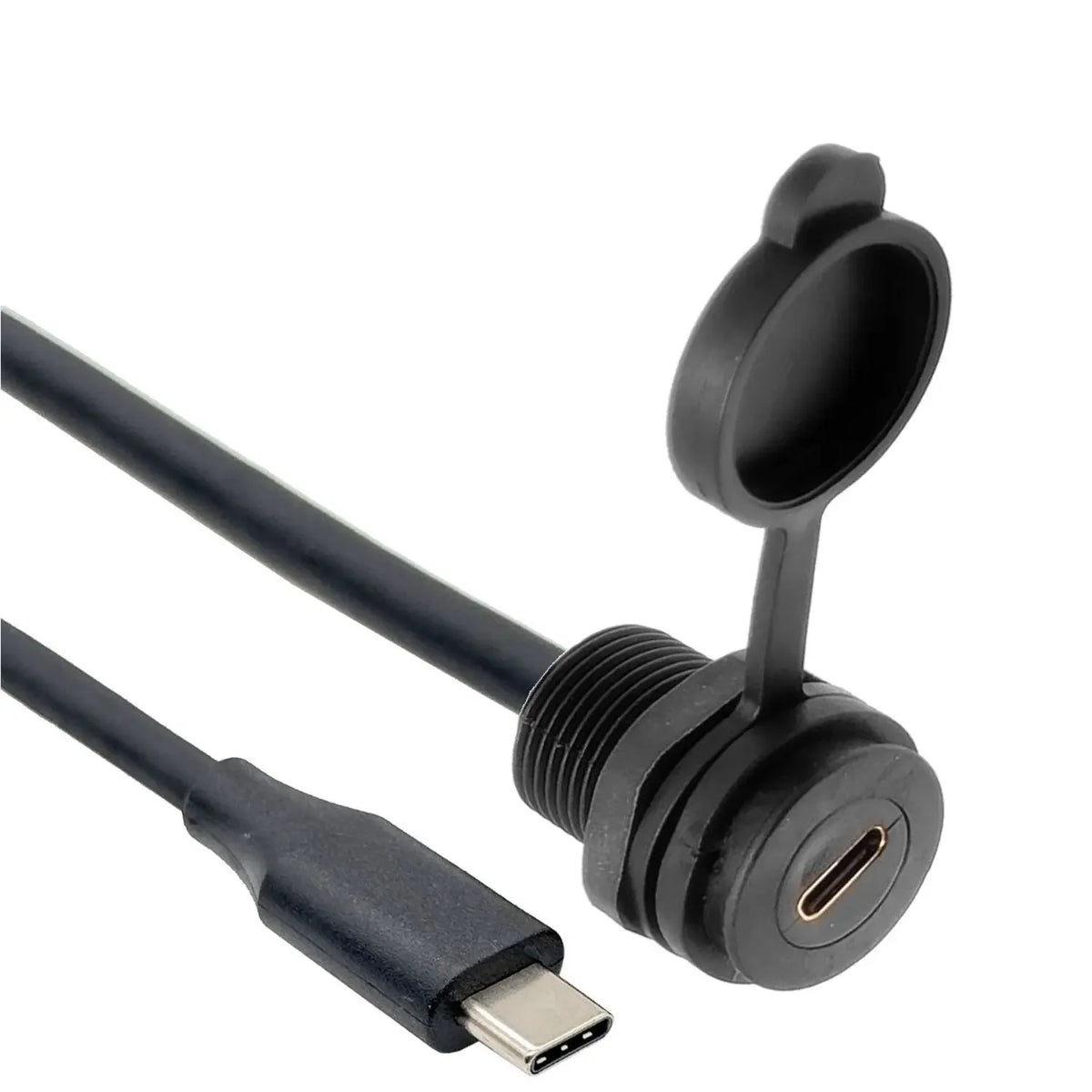 Waterproof USB-C Extension Cable, 10 Gbps, 30/50 cm