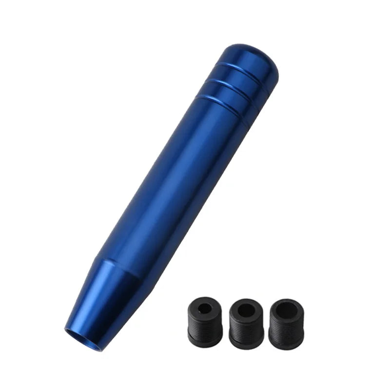Universal Auto 13cm 18cm Length Manual Car Gear Shift Knob Aluminum Gear Shift Knob Racing Car Shift Gear Knob With 3 Adapters