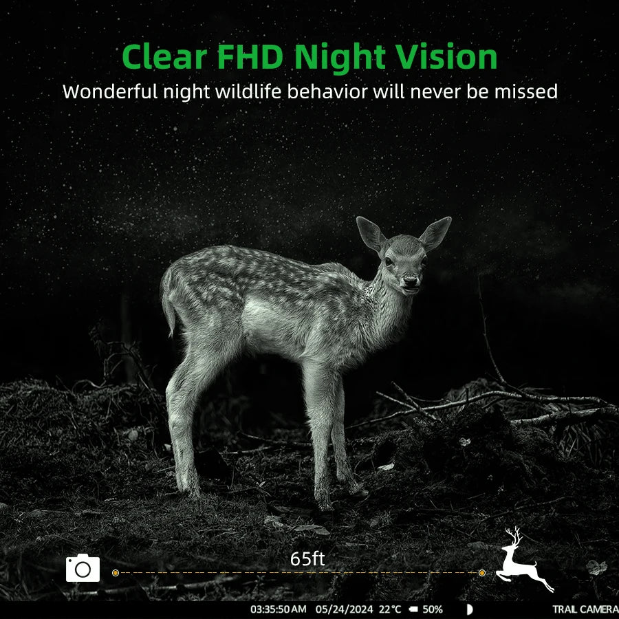 4G LTE Trail Camera with App Control, 2.7K Night Vision