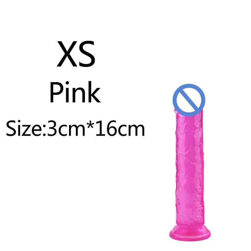 Non-Electric TPE Adult Toy with Suction Base – Size Options