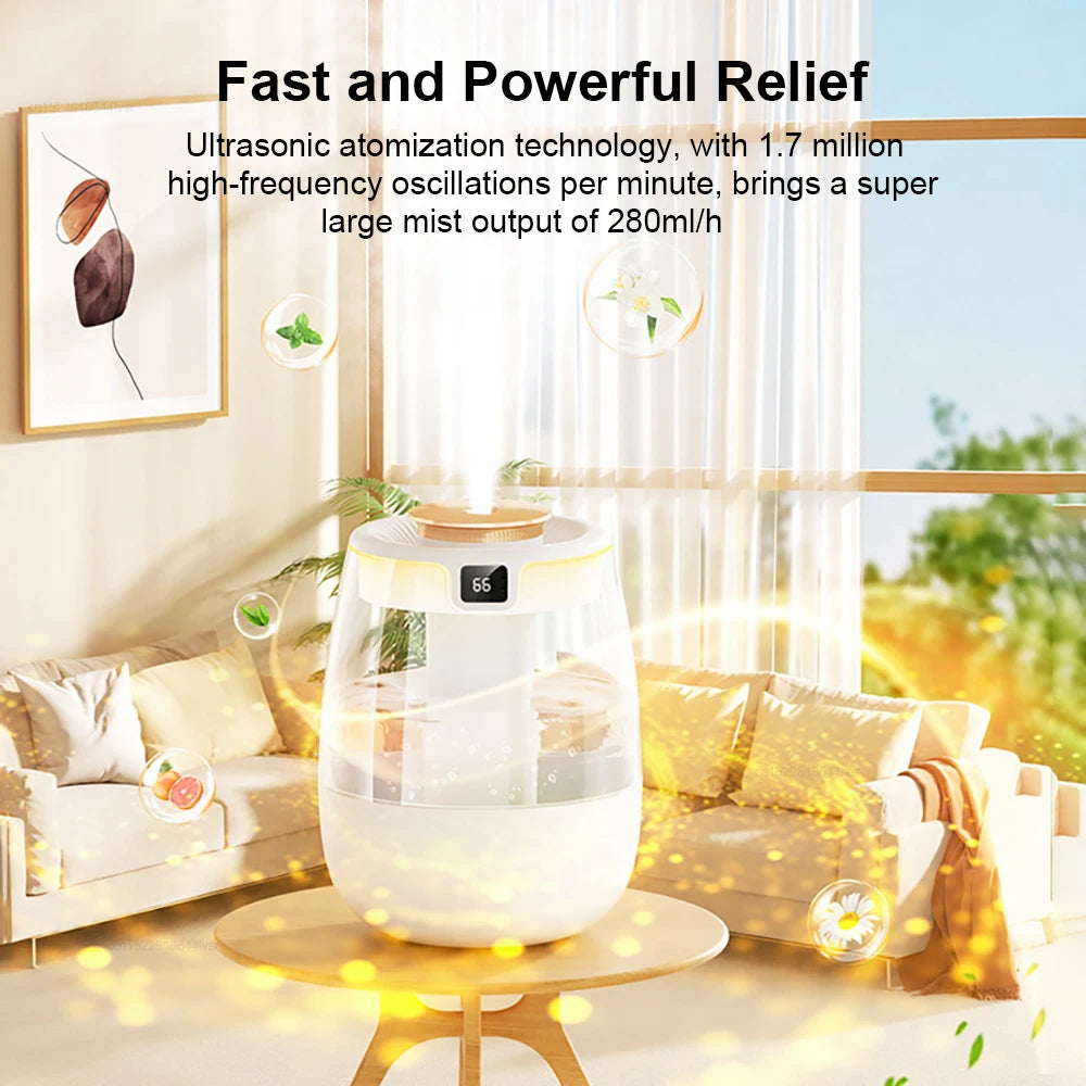 Humidificateur de bureau à double brume de 1.3 L