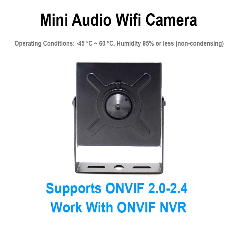 Mini WiFi Security Camera 5MP HD with Motion Detection Audio