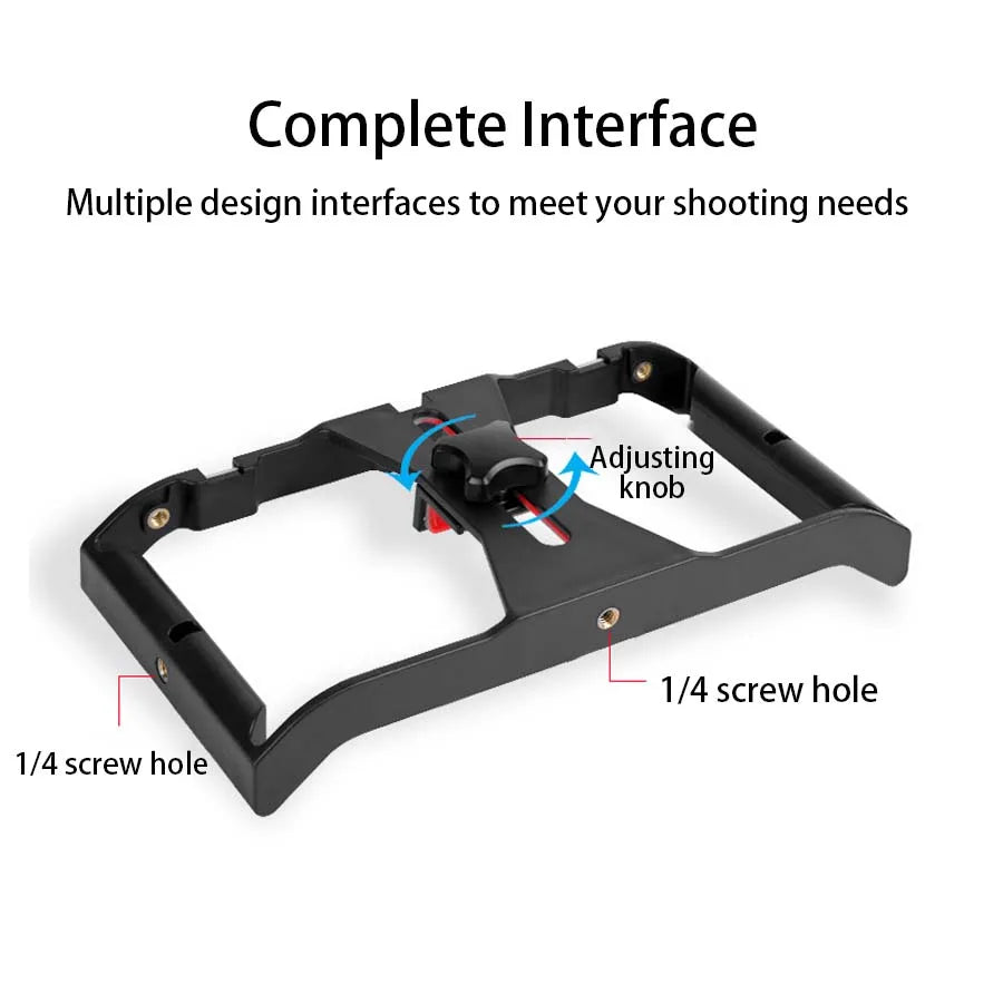 Handheld Phone Video Grip and Accessory Frame