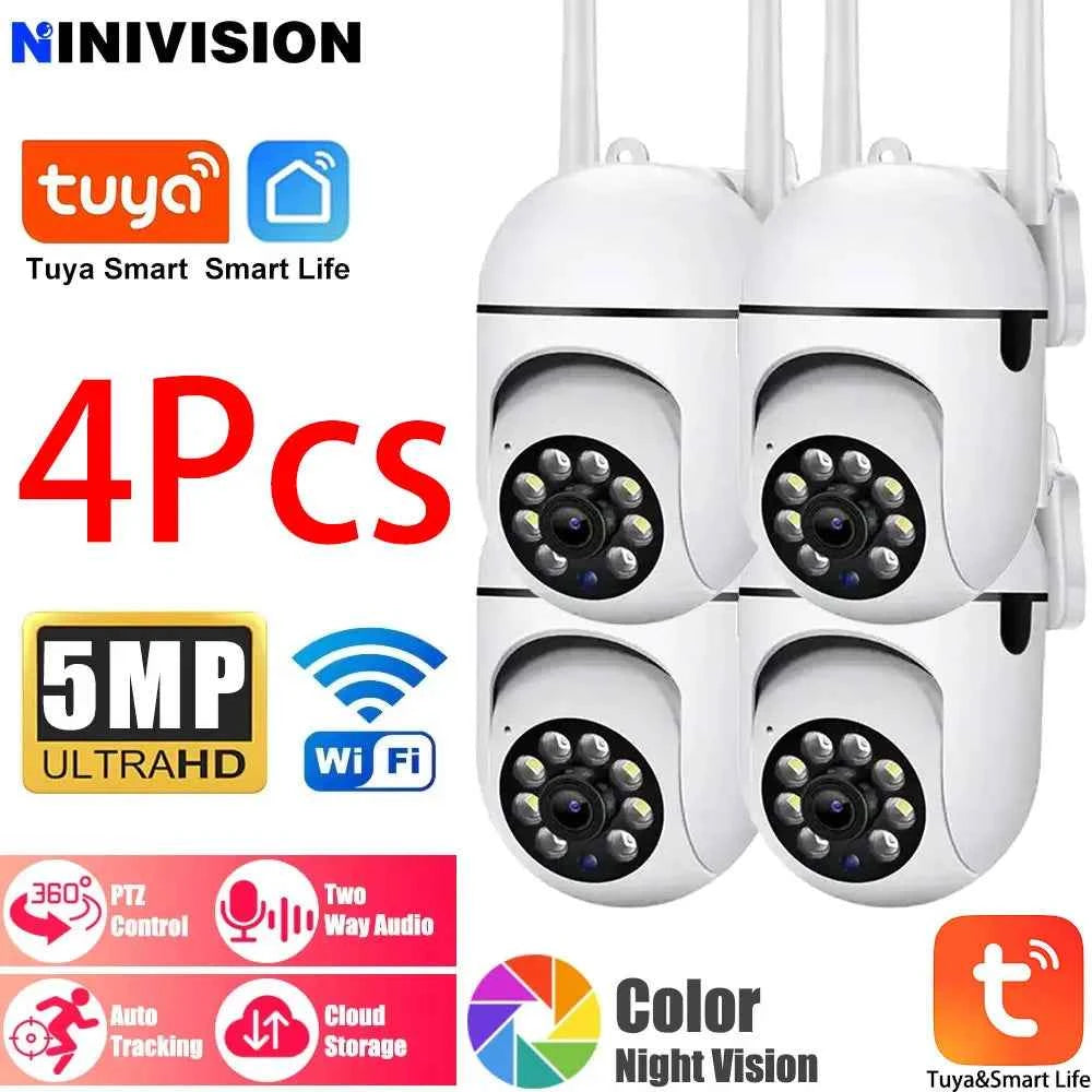 5MP WiFi Indoor 360° PTZ Camera with Night Vision and Two-Way Audio