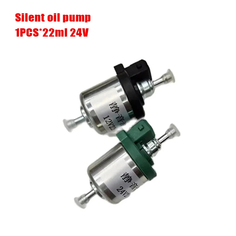 22ml 12V 24V Car Silent Fuel Pump +Bracket Air Heater Diesel Metal Car Heater Fuel Pump Air Parking Heater Accessories
