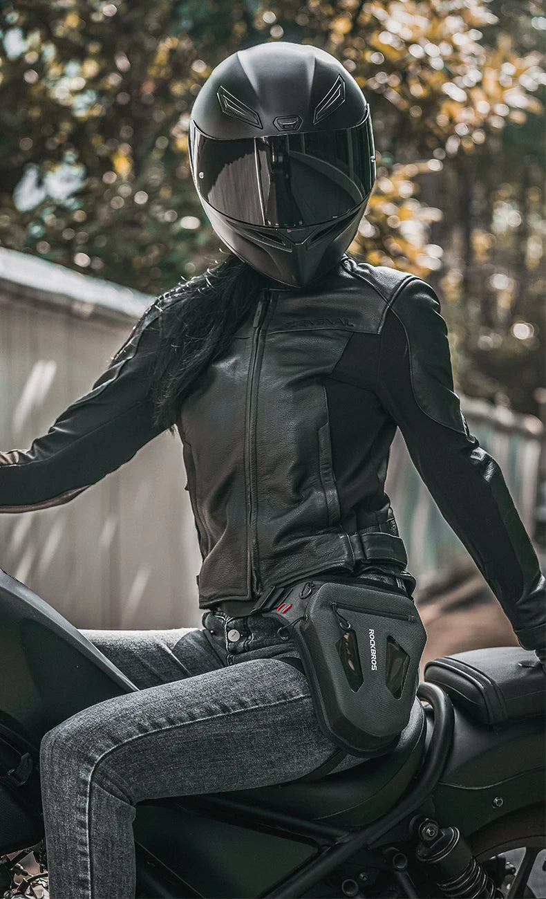 Motorrad Reflektierende Beintasche Verstellbarer Taillen- & Umhängegurt