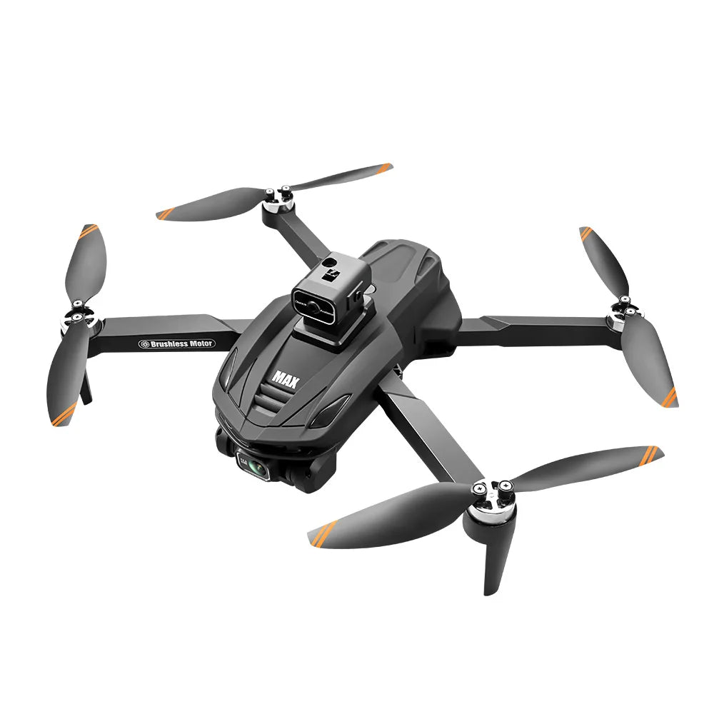 NEW V168 Pro MAX GPS Drone 4K Professional 1080P HD Camera 5G WIFI FPV Drone Brushless Motor 2 Batteries 4.5 Inch Large Screen Remote Control Quadcopter Boys Toys