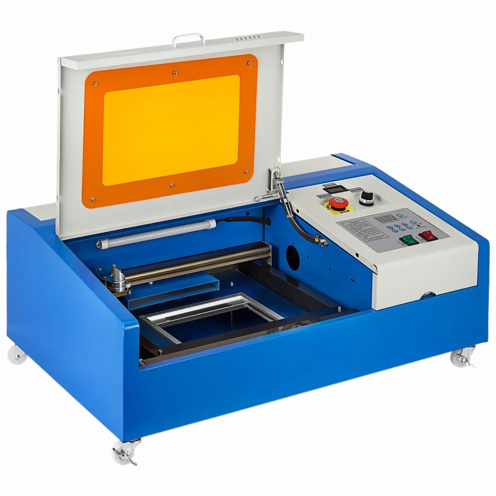 CO2 laserový gravírovací stroj 40W/50W, přesný řezací stroj 300x200 mm