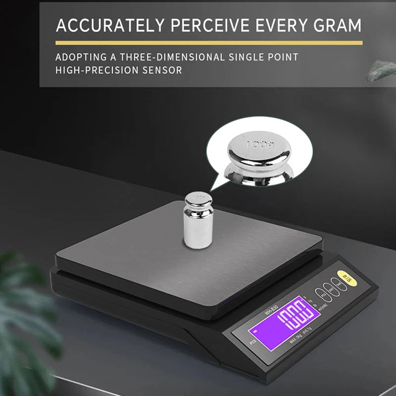 USB-Rechargeable Digital Kitchen Scale - Capacity Options