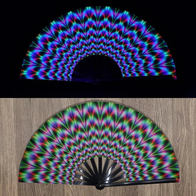 UV-Printed Bamboo Folding Performance Fan