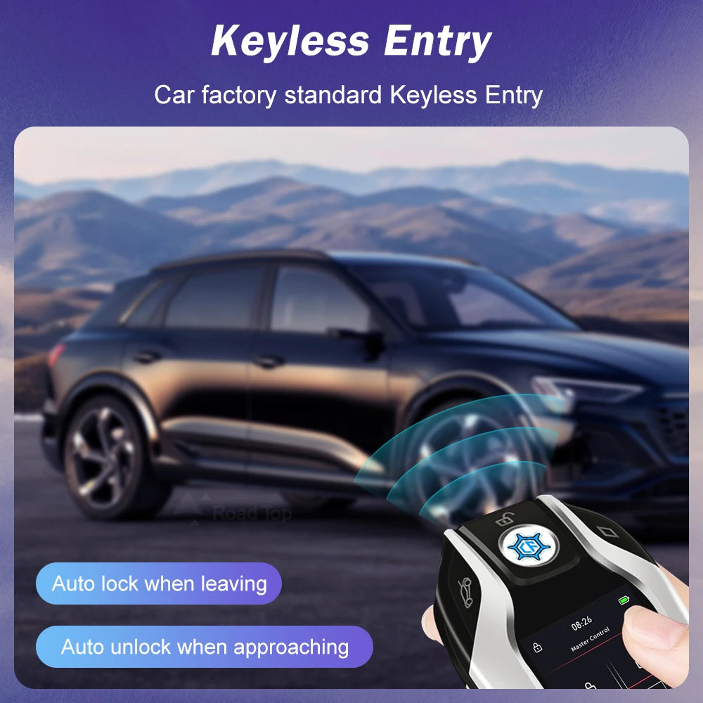 2024 új univerzális LCD okos kulcs APP testreszabott háttérkép BMW LCD KEY kényelmes belépés automatazár