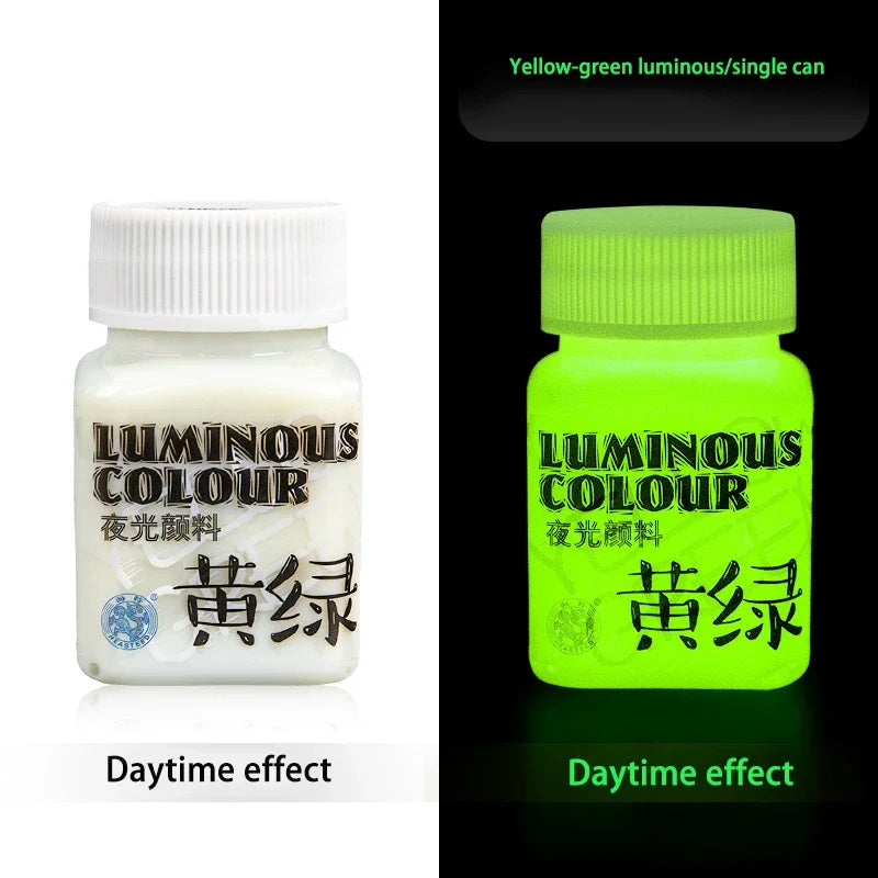 58ML fluorescerende akrylpigment – lyser i mørke