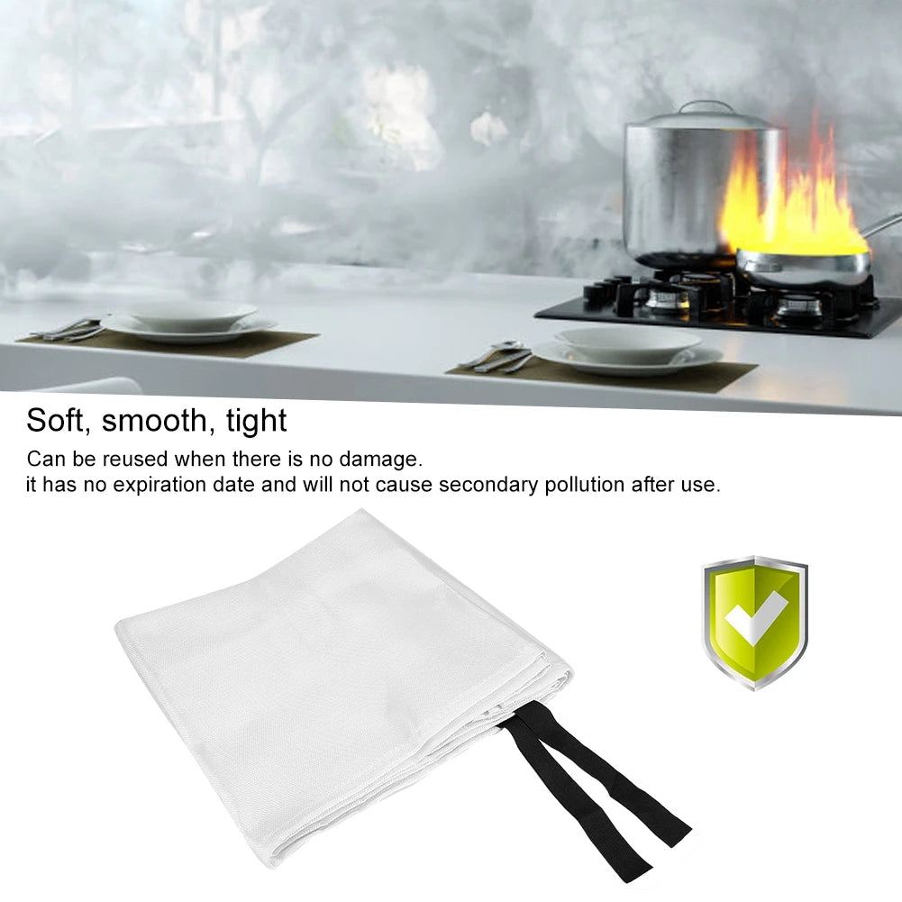 Fiberglass Emergency Fire Blanket for Kitchen, Car & Camping