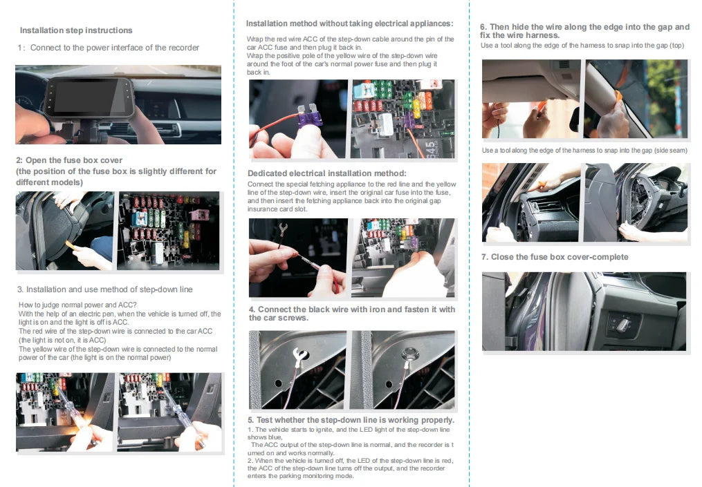 4 Channel Dash Cam 360° Car Video Recorder with Night Vision and Parking Monitor