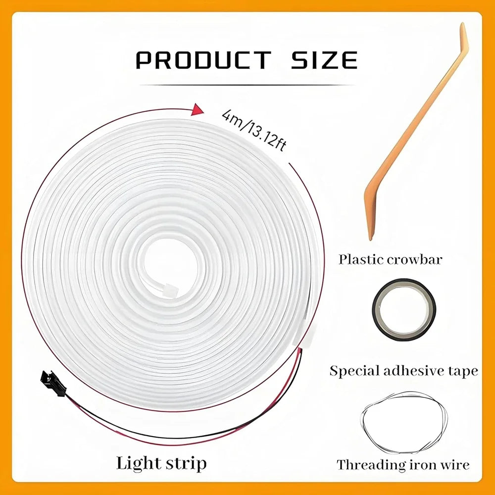 4M Auto Sensor LED Trunk Light Strip for Car Luggage Space