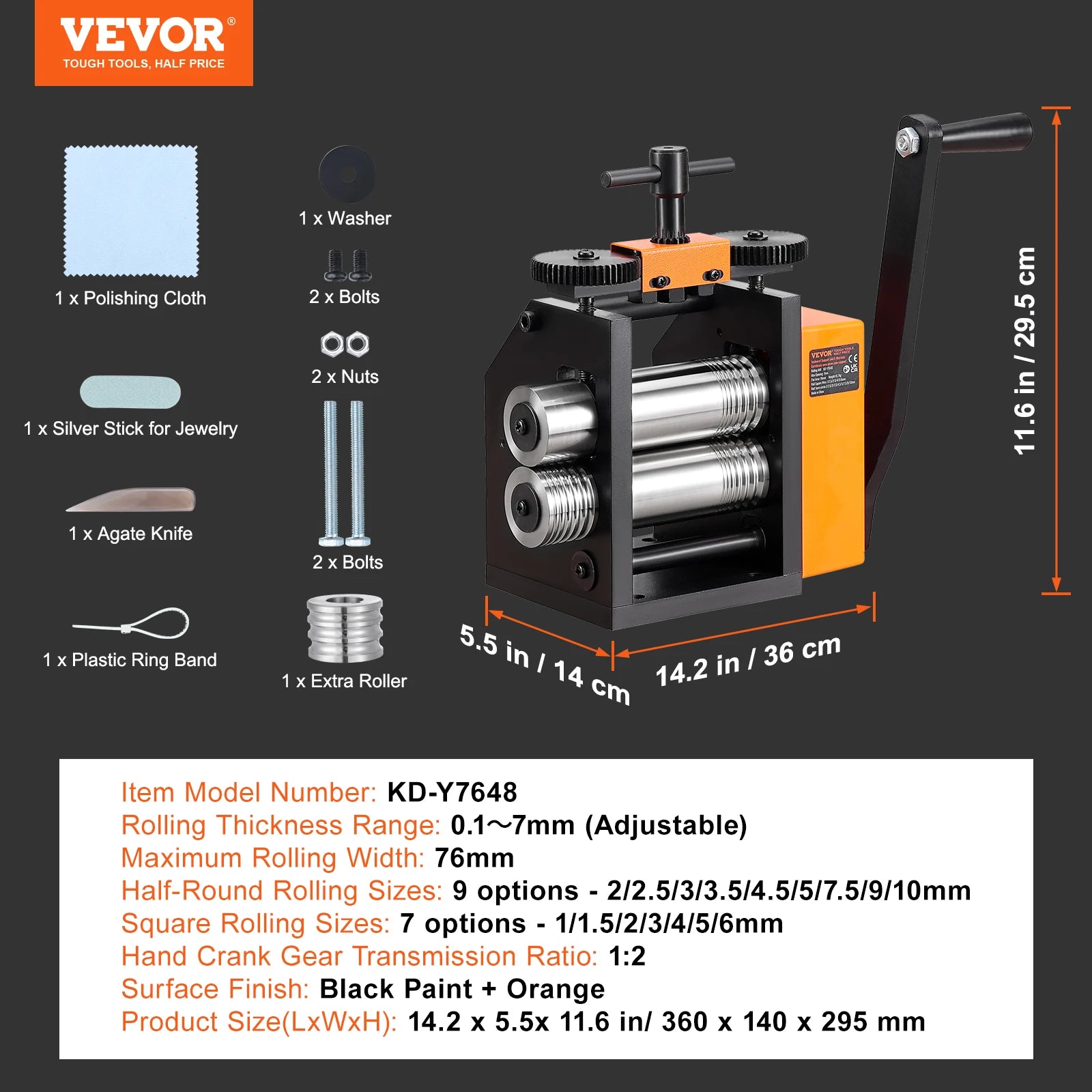 3-in-1 Jewelry Rolling Mill Machine for Sheet, Wire & Metal Forming