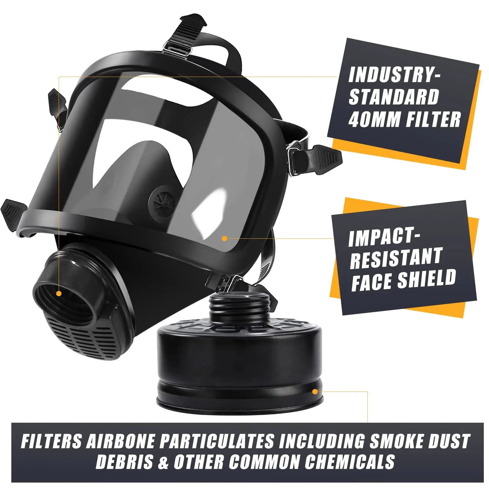 MF14 Full Face Respirator with Activated Carbon Filter