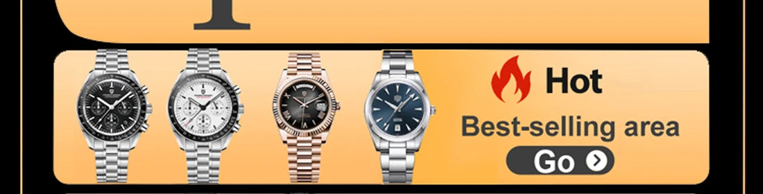 Meteorite Dial Men's Luxury Quartz Chronograph Watch