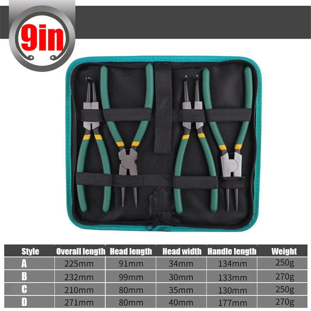 Circlip Pliers Set with Storage Bag