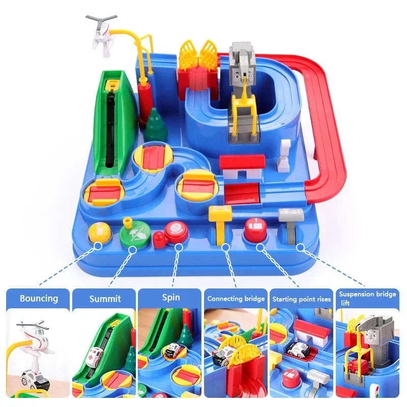 Mechanical Track Adventure Play Set or Spare Cars