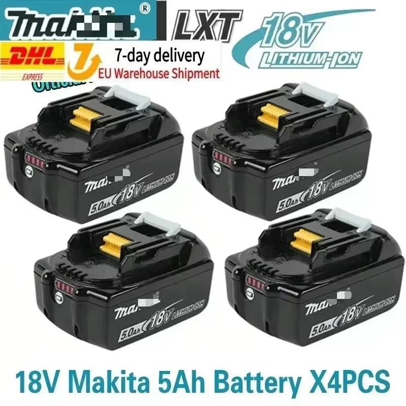 Original Makita battery, 18V 9.0Ah rechargeable battery, power tool BL1830 BL1840、BL1850、BL1860B、 Makita 18V lithium battery
