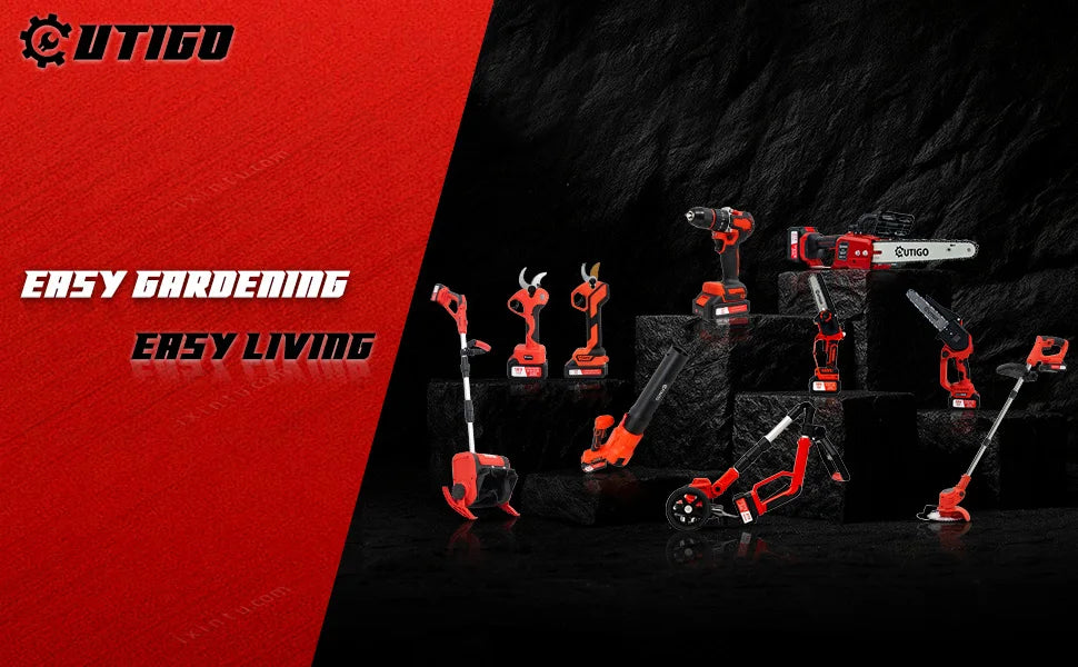 Bezdrôtový elektrický krovinorez s nastaviteľnou hlavou a 4 typmi čepeľí