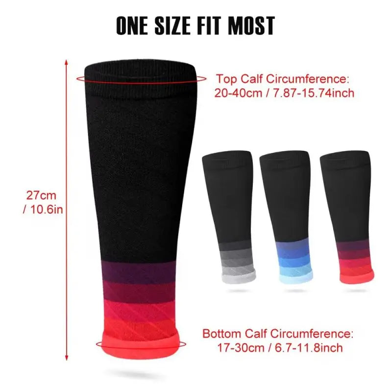 1 Pair Compression Calf Sleeves Running Leg Compression Sleeve Compression Socks for Shin Splint For Men Women 20-30mmHg