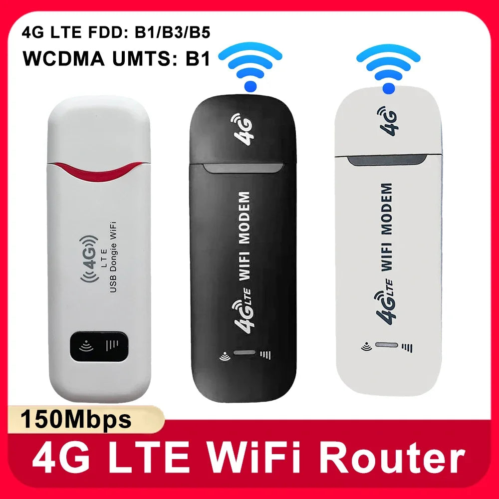 Portable 4G LTE USB WiFi Router 150Mbps