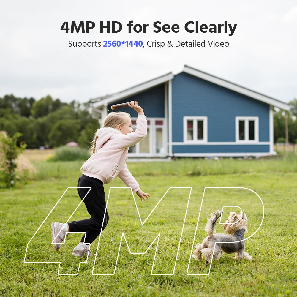 ANNKE 4MP Solar Wireless Security Camera with Color Night Vision