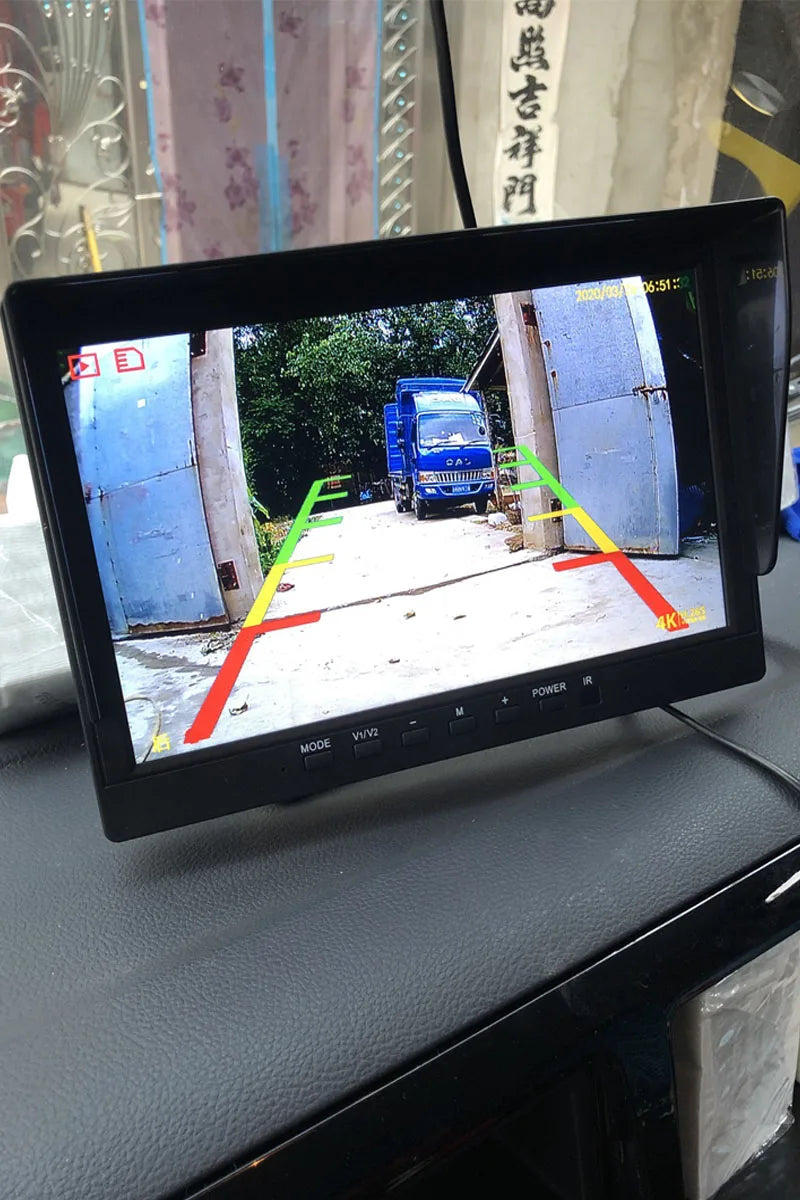 Moniteur d’affichage de recul 7 pouces, caméra de recul, moniteur de surveillance de conduite en marche arrière, adapté pour camion, camion, bus