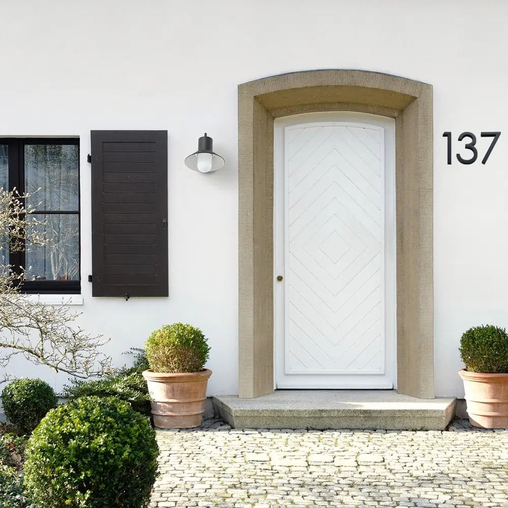 3D crna akrilna oznaka kućnog broja