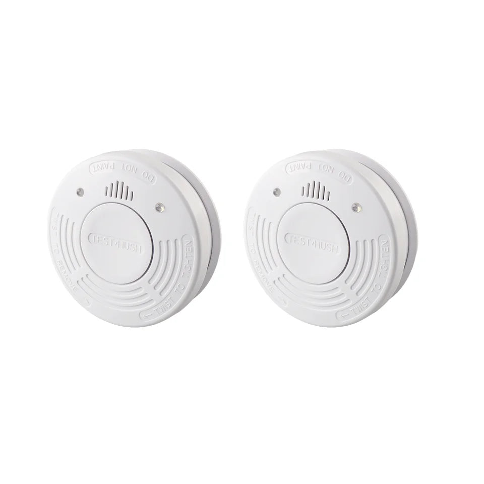 Smoke Detector 10 Year Smoke Sensor Independent Fire Alarm CE EN14604 Certified With CR123A Battery LED Indicator Home Security