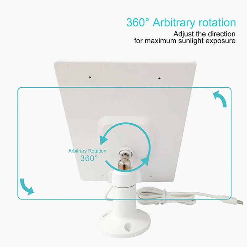 Solar Panel 10W 5V Charging Panel Doorbell Surveillance Camera Low Consumption Security Surveillance Type-C Output 10W