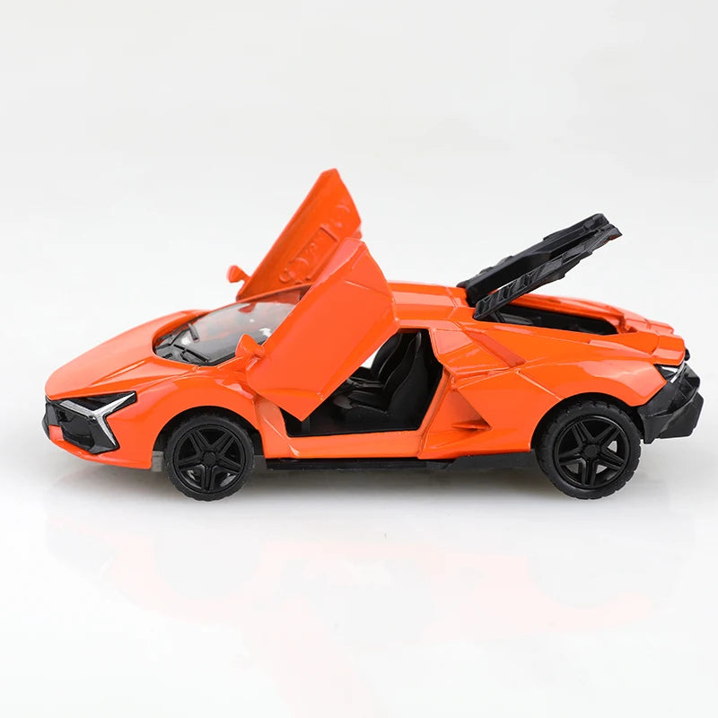 Metal Pull-Back Sports Car Model with Opening Doors