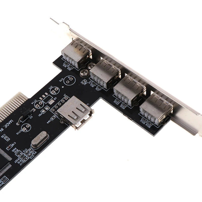 USB 2.0 PCI-utvidelseskort med fire eksterne porter