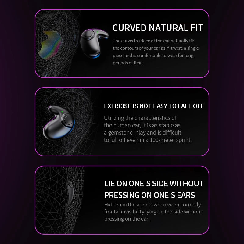 VIKEFON Bluetooth 5.3 Noise-Cancelling In-Ear Headphones