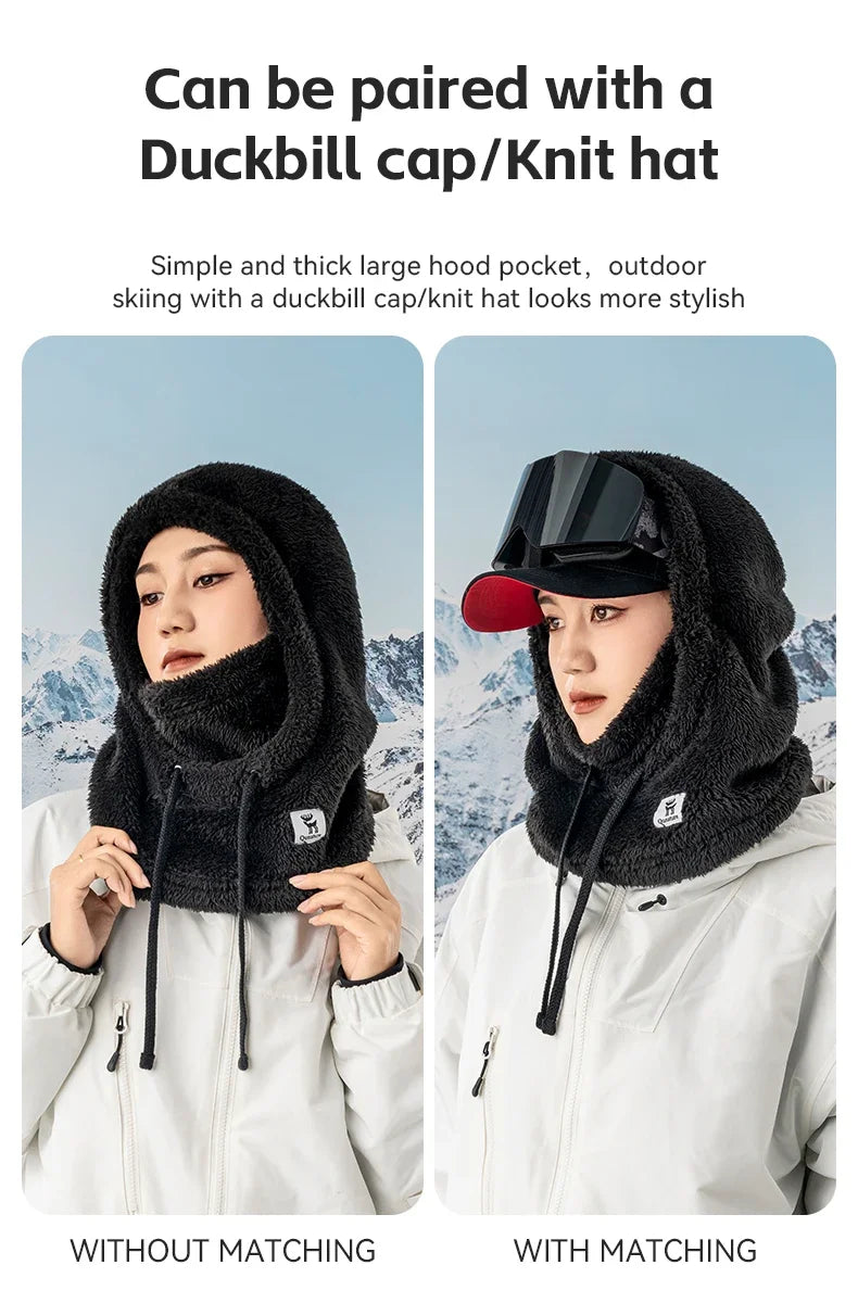 Winter Ski Mask Balaclava Full Face Fleece Hood Neck Warmer