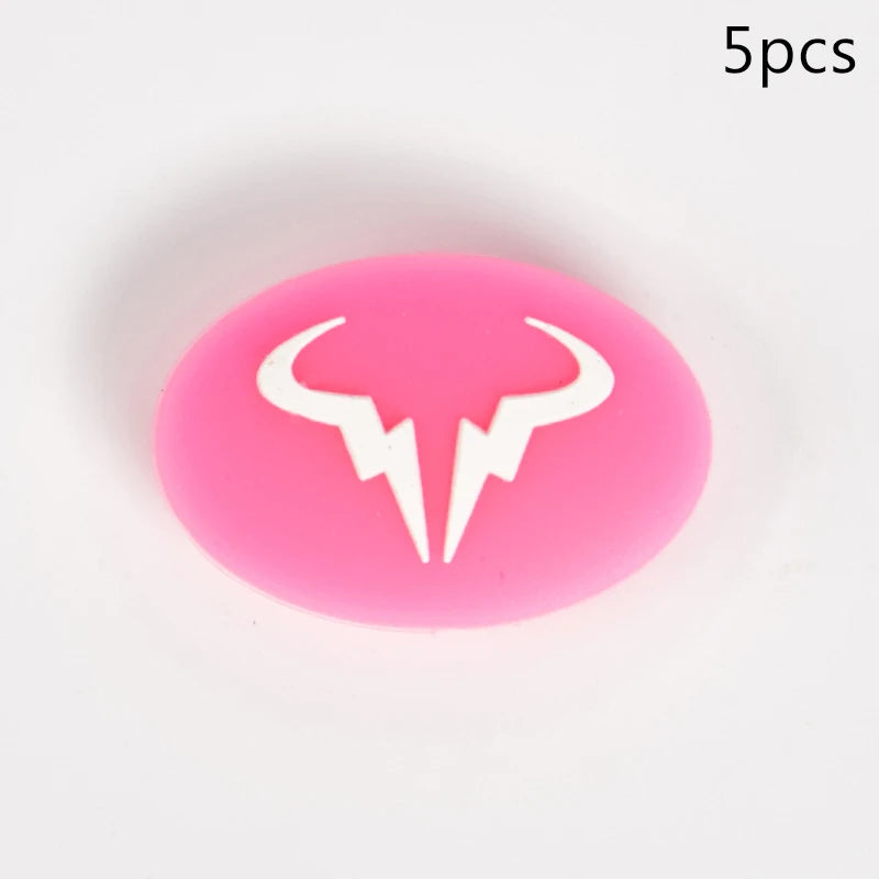 5pcs Tennis Cartoon Racket Shock Absorber Vibration Dampeners Silicone Durable Tennis Accessories
