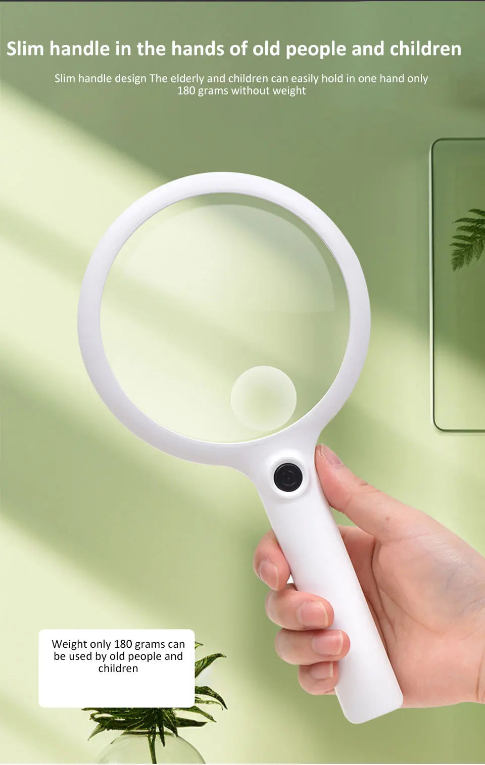 Rechargeable Illuminated Hand Magnifier