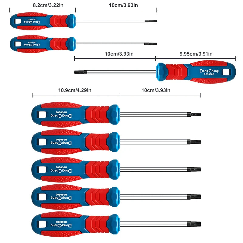Magnetyczne wkrętaki Torx - rozmiary od T8 do T40