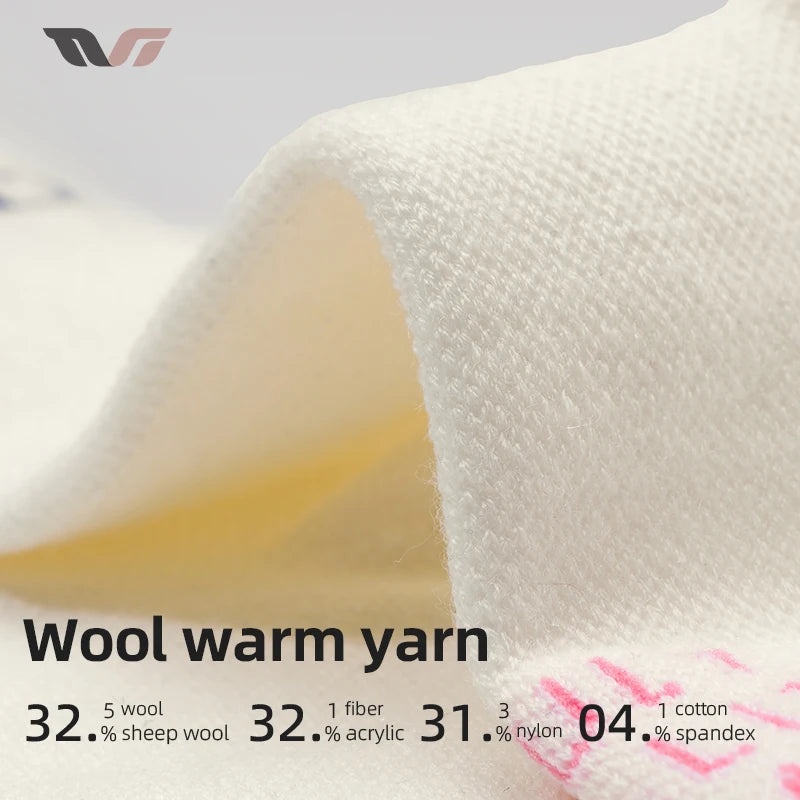 Wool Cycling Socks Moisture-Absorbing Warm Socks for Riding & Hiking