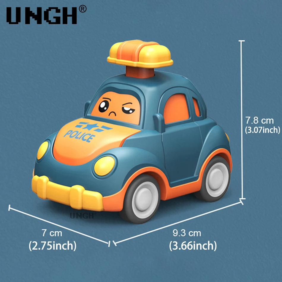 Jouet taxi et véhicule d’urgence UNGH 43 à propulsion par pression