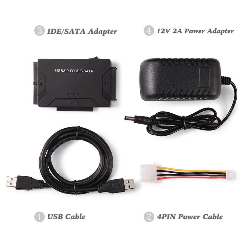 Adapter USB 3.0 do dysków SATA i IDE
