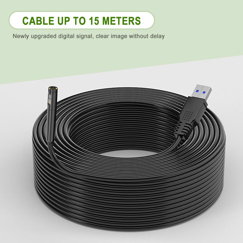 4.3'' IPS Screen Industrial Endoscope Autofocus Camera HD1080P Single Dual Triple Lens Record Video Car Inspection Borescope LED