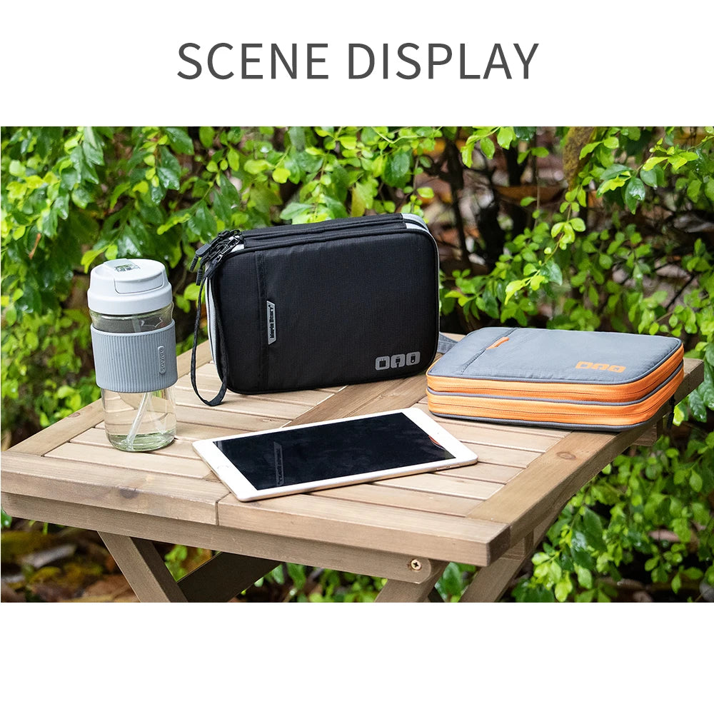 Double-Layer Travel Electronics Organiser