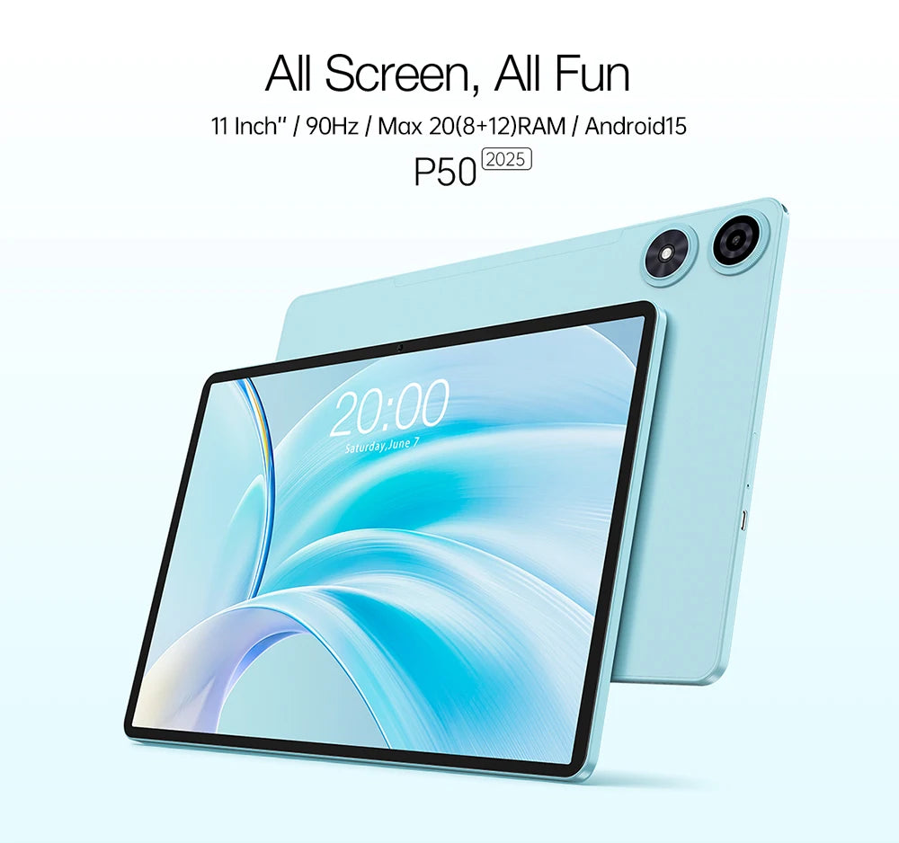 Teclast P50 2025 Android 15 Ταμπλέτα με οθόνη IPS 11"
