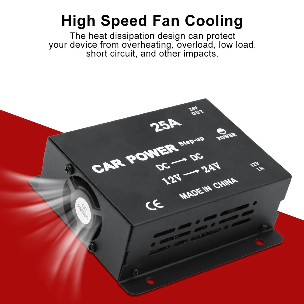 12V-to-24V DC Vehicle Power Converter