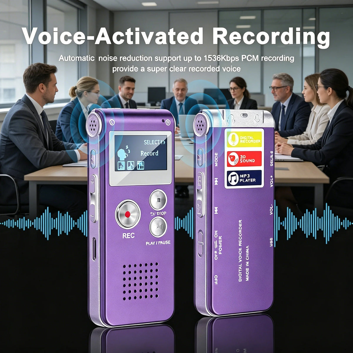N288 8GB Voice Recorder with Playback