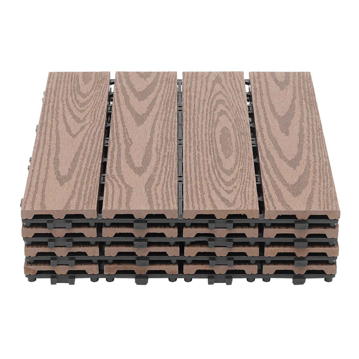 WPC Sklæbesål Interlocking Deck Tiles - 22-Pack